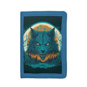 Scary Werewolf Trifold Wallet