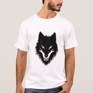 Scary Wolf Face T-Shirt