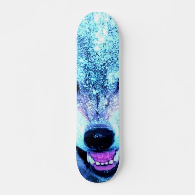 Scary wolf skateboard (Front)