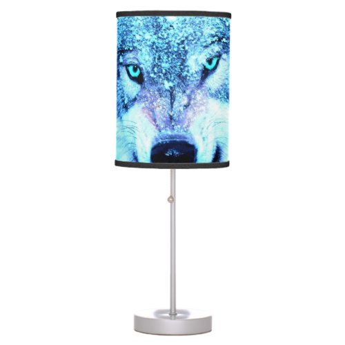 Scary wolf table lamp