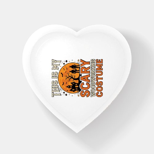 Scary Woodworking Costume Halloween Vintage Design Paperweight