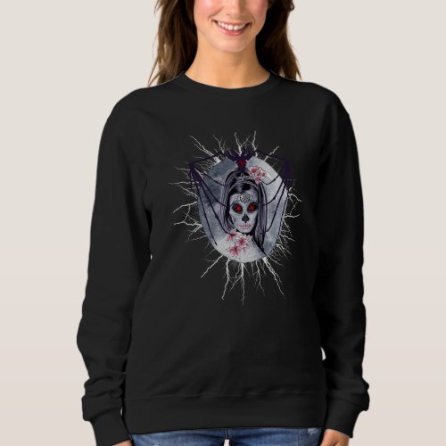 Scary Zombie Costume Halloween Rock Punk Goth Fant Sweatshirt