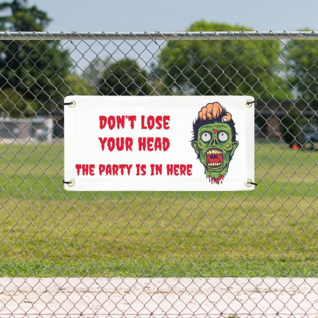 Scary zombie Halloween theme banner (Insitu)