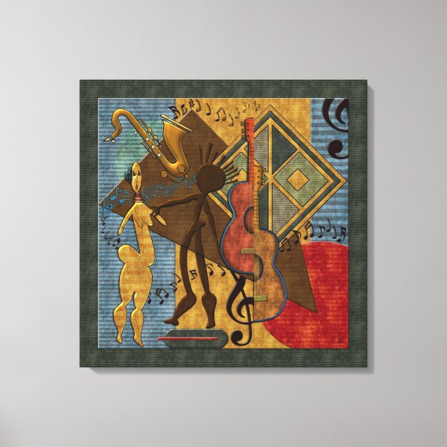 Scat Masters Jazz Series Wrapped Canvas (Front)