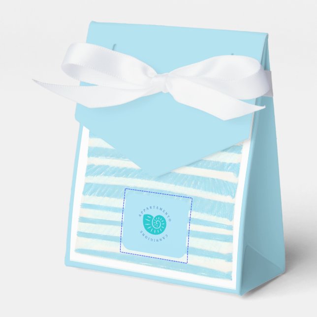 Scatola con fiocco personalizzabilePaper Favor Box (Front Side)