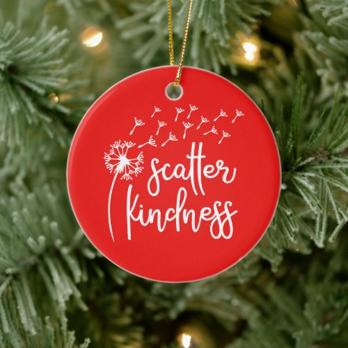 Scatter kindness ceramic ornament