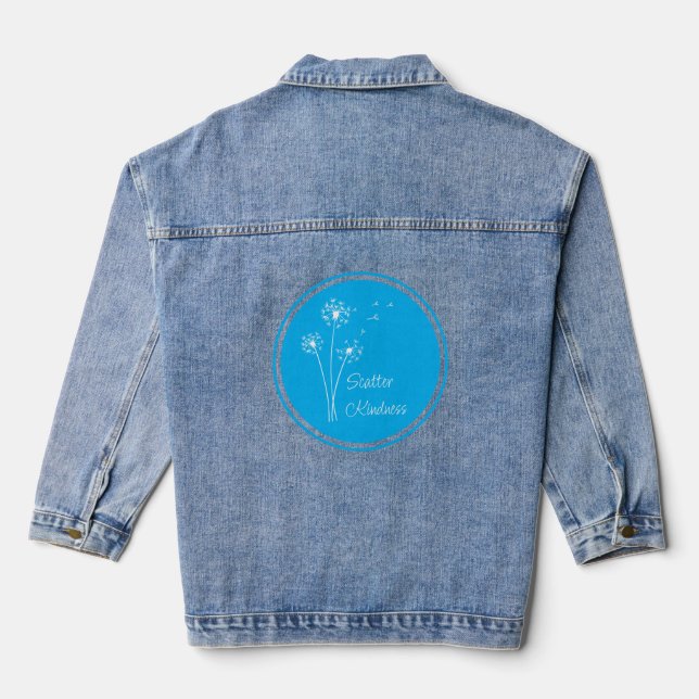 Scatter Kindness Denim Jacket (Back)