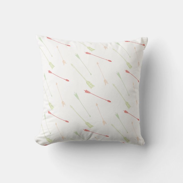 Scattered Arrows Throw Pillow (Front)