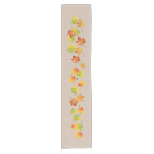 Scattered Autumn Leaves Table Runner