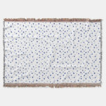 Scattered Blueberries Pattern Throw Blanket