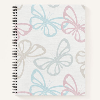 Scattered Butterflies (Large Scale) Notebook