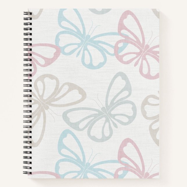 Scattered Butterflies (Large Scale) Notebook (Front)