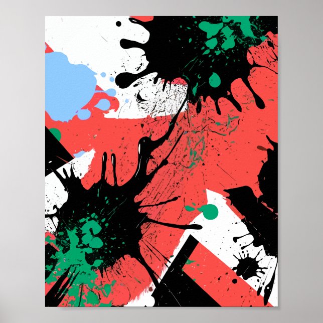 Scattered Chaos of Colors Poster (Front)