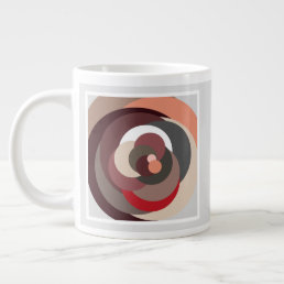 Scattered Circles Giant Coffee Mug