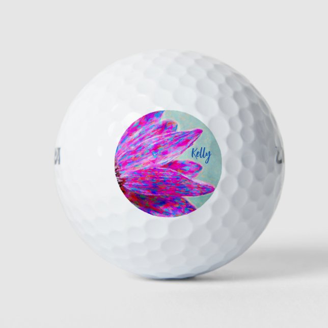 Scattered Color Personalized Golf Balls (Front)