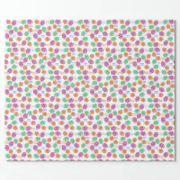 Scattered colourful Easter eggs Happy Easter Wrapping Paper