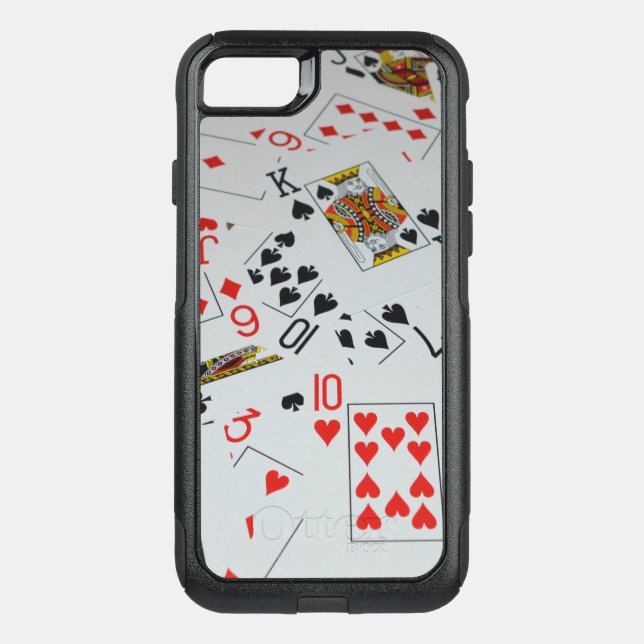 Scattered Deck Of Cards, Otterbox iPhone Case (Back)