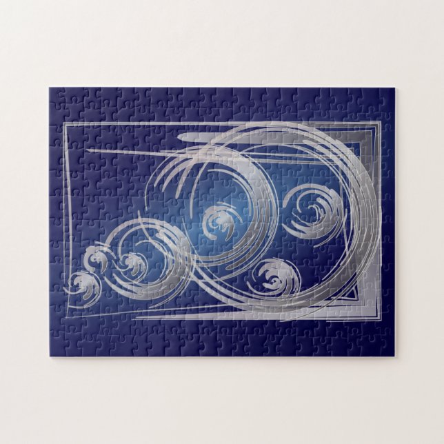 Scattered Fibonacci circles Jigsaw Puzzle (Horizontal)