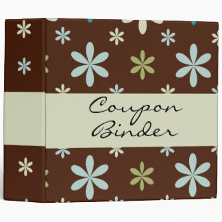 Scattered Flower Organizer Binder / 2 inch