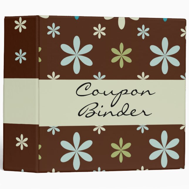 Scattered Flower Organizer Binder / 2 inch (Front/Spine)