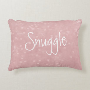 Scattered Hearts Snuggle Decorative Pillow