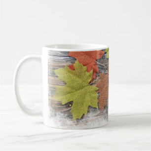 Scattered leaves coffee mug