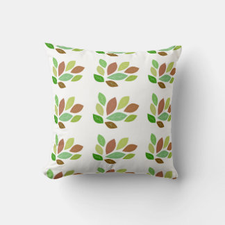 Scattered Leaves Throw Pillow
