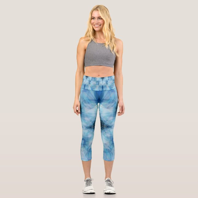 Scattered Petals Capri Leggings (Front)
