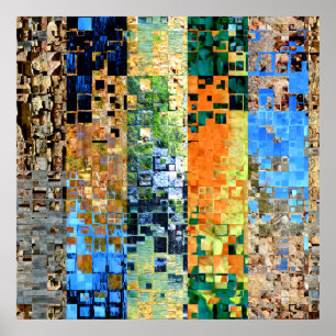 Scattered Photo Collage Poster