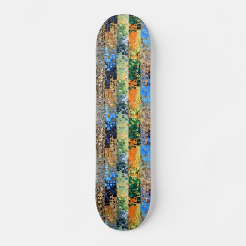 Scattered Photo Collage Skateboard