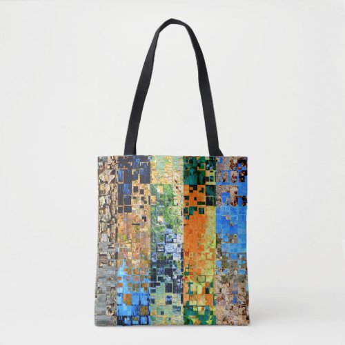 Scattered Photo Collage Tote Bag