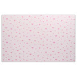 Scattered Pink Hearts on Light Pink Fabric