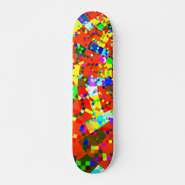 Scattered Pixels Skateboard Deck (Front)