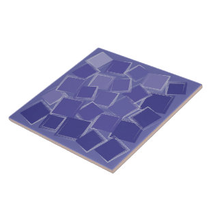 Scattered purple shades ceramic tile