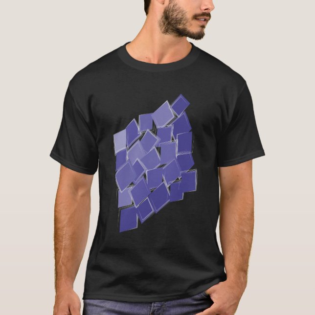 Scattered purple shades T-Shirt (Front)