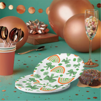 Scattered Rainbows Paper Plates