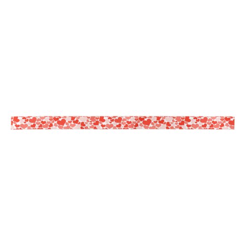 Scattered Red Hearts Galore  Satin Ribbon