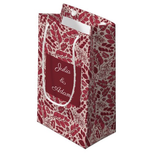 Scattered Red Leaves Gift Bag