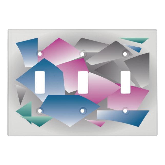 Scattered shards light switch cover (Front)
