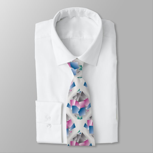 Scattered shards neck tie (Tied)