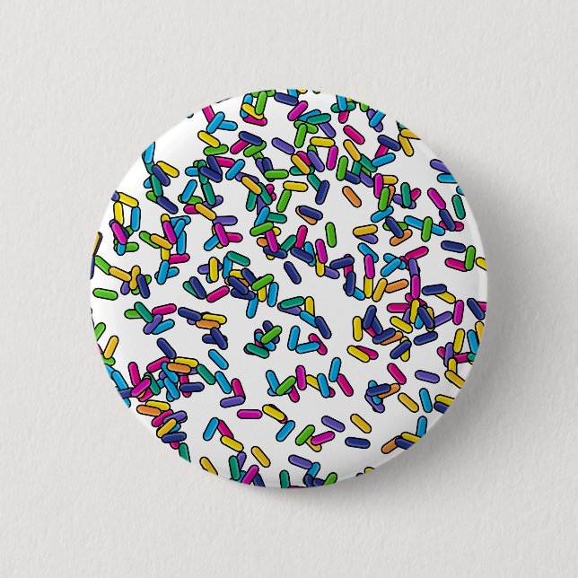 Scattered Sprinkles Pattern Button (Front)