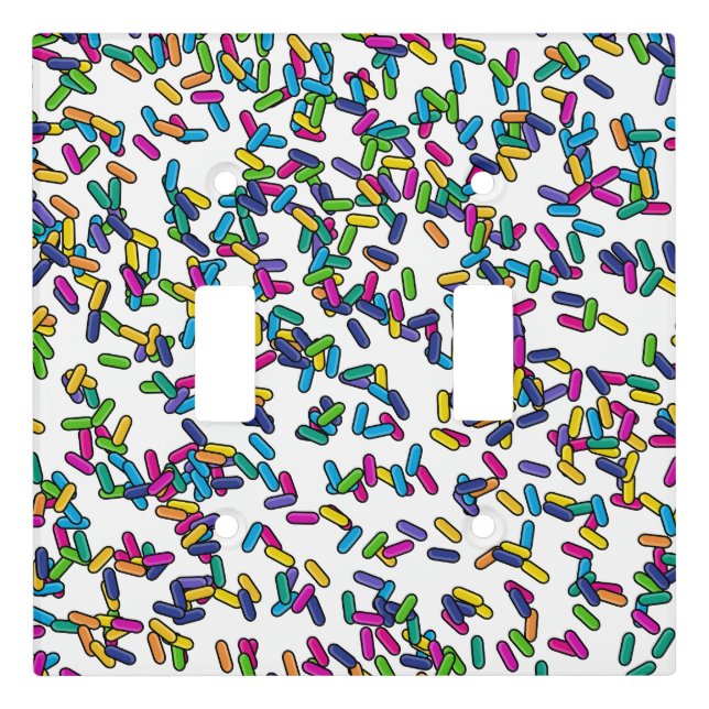 Scattered Sprinkles Pattern Light Switch Cover (Front)
