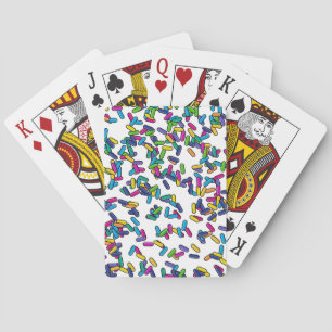 Scattered Sprinkles Pattern Poker Cards