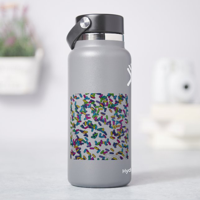 Scattered Sprinkles Pattern Sticker (HydroFlask)
