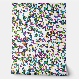 Scattered Sprinkles Pattern Wallpaper