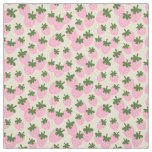 Scattered Strawberries on Cream  Fabric