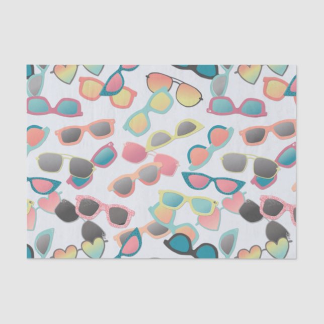 Scattered Sunglasses Tissue Paper (Front)