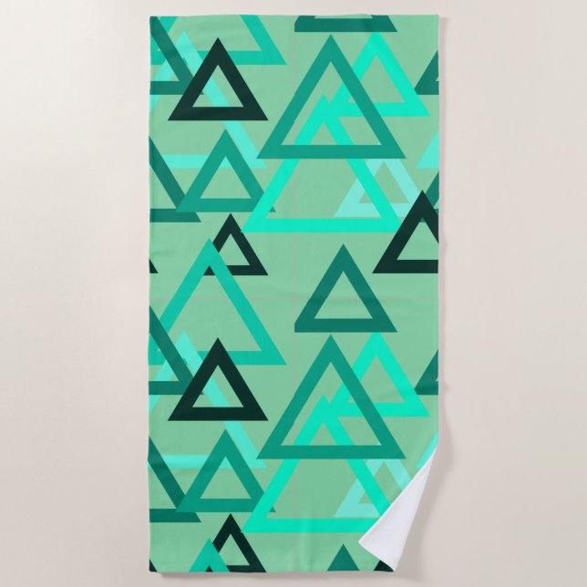 Scattered Triangles Beach Towel (Front)