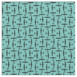 Scattered Vintage Airplane Silhouette CUSTOM COLOR Fabric