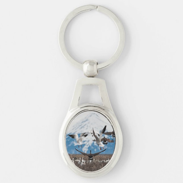 Scattering Geese Keychain (Front)